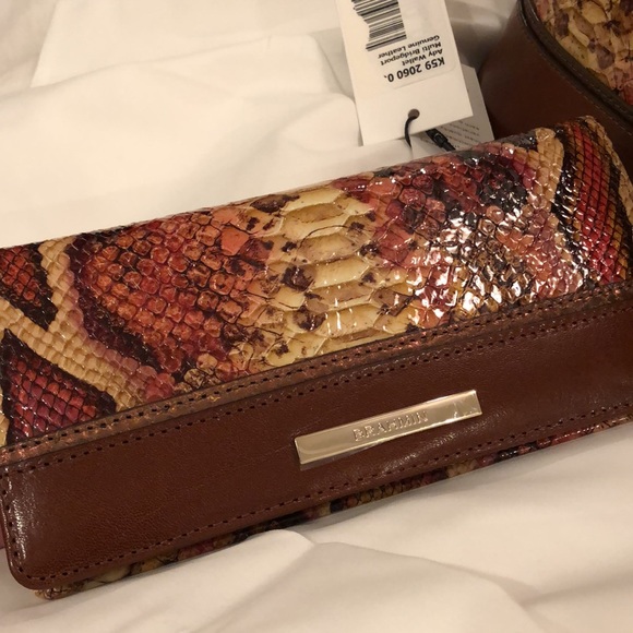 BRAHMIN GEORGINA MULTI BRIDGEPORT BAG with ADY WALLET NWT - Picture 12 of 16